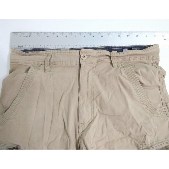 Airwalk Men's Size 30 Khaki Cargo Pockets Zip Ripstop Outdoors Hiking - Picture 8 of 9
